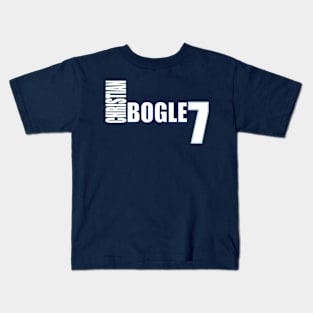 Christian Bogle '23 white text Kids T-Shirt